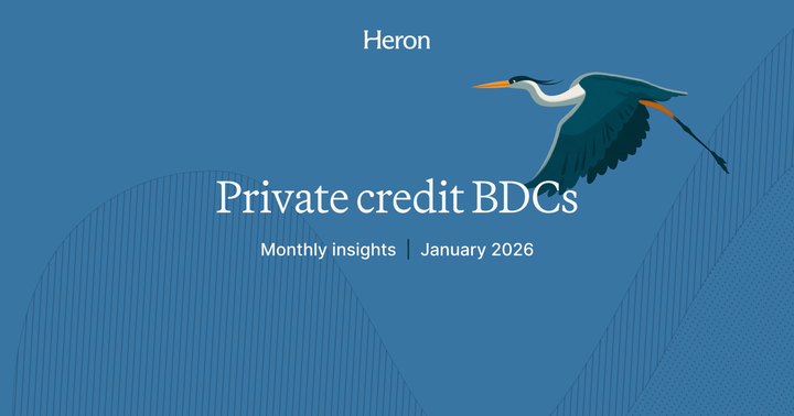 Monthly insights: What you need to know about private credit BDCs (January 2026)
